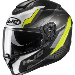 HJC C70 Silon Helmet -Cheap [HJC Helmets Store hjcc70 silon helmet black silver hi viz 1